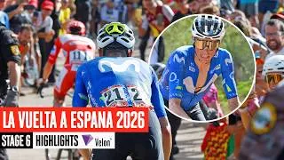 Thumbnail: Tadej Pogačar caught AND passed on steep climb 😲 La Vuelta a España 2026 Stage 6 Highlights