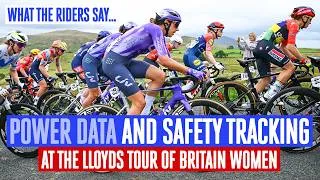 Thumbnail: Power data and safety tracking at the Lloyds Tour of Britain Women 2026