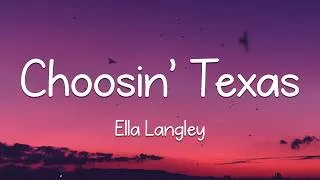 Thumbnail: Ella Langley - Choosin' Texas (Lyrics)