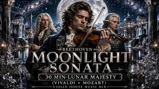 Thumbnail: Beethoven (Vivaldi x Mozart) Violin House Music Mix –Moonlight Sonata Reimagined 30Min Lunar Majesty