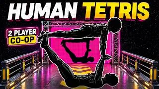 Thumbnail: HUMAN TETRIS 2 Players 🔥Immersive Interactive Warm Up | TeamWork Challenge | -505 kcal Full Body 4K
