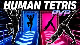 Thumbnail: HUMAN TETRIS PVP | 2 Players Challenge | High Quality Immersive Interactive Warm Up | Full Fitness