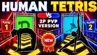 Thumbnail: HUMAN TETRIS DUEL | High Quality Immersive Interactive Warm Up | Viral Game | Full Fitness 4K
