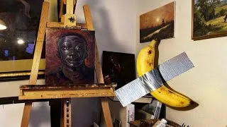 Thumbnail: How to paint a portrait in oil (Khaby Lame) @khabylame 