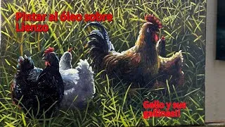 Thumbnail: How to paint chickens and roosters with oil on canvas?