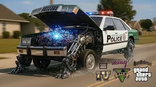 Thumbnail: 25 Years of GTA Police Car Evolution 🚨 GTA 3 to GTA 5 #GTA #evolution