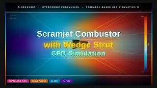 Thumbnail: Scramjet Combustor with Wedge Strut CFD Simulation | Single Injection Supersonic flow | ANSYS Fluent