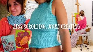 Thumbnail: Trying to Replace ALL My Screen Time with KNITTING