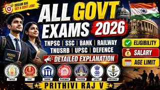 Thumbnail: 🔥 GOVT JOB SALARY | AGE LIMIT | ELIGIBILITY | COMPLETE GUIDE 2026 🔥 | PRITHIVI RAJ