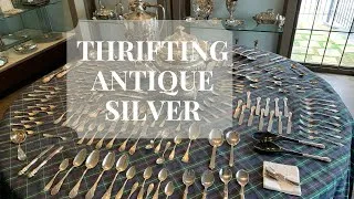 Thumbnail: Thrift With Me Antiquing for Silver Entertainment Serving Pieces