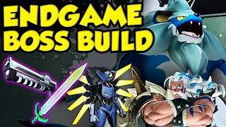 Thumbnail: CAN YOU GET TO THE WORLD TREE WITH JUST TERRARIA WEAPONS?! Easy Endgame Tower Boss Build