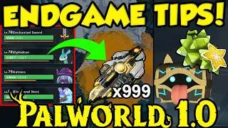 Thumbnail: ULTIMATE ENDGAME PALWORLD TIPS FOR SWEATY PLAYERS! Best Palworld Tips and Tricks