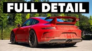 Thumbnail: Cleaning a Dirty Porsche 911 GT3 - Exterior & Interior