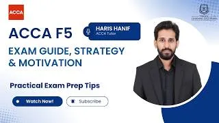 Thumbnail: ACCA F5 Exam Practical Guide | Never Give Up | Tips to Pass Performance Management