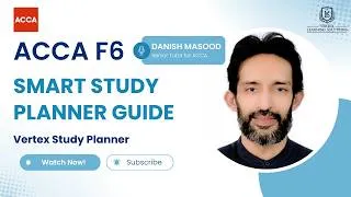 Thumbnail: How to Make a Smart ACCA Study Plan with Vertex Study Planner | Exam Success Strategy