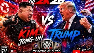 Thumbnail: KIM JONG UN vs DONALD TRUMP 😱 Ultimate Showdown! WWE 2K26 Full Match Gameplay (PS5 Pro 4K 60FPS)