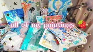 Thumbnail: PAINTING TOUR!! | all of my watercolor & gouache paintings