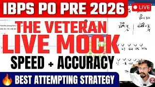 Thumbnail: 💌 Live Veteran Mock IBPS PO Prelims | Quant | Learn the Smartest Approach | Yashraj Sir | Veteran