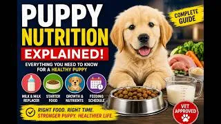 Thumbnail: Puppy Nutrition Explained by a Veterinarian | Best Diet for Healthy Growth