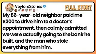 Thumbnail: My elderly neighbor paid me $300 to drive him. Halfway, I realized we were heading to his old bank.