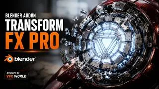 Thumbnail: I Made My First Blender Addon - Transform FX Pro (FREE for 14 Days) | Blender 4.0+ Tutorial