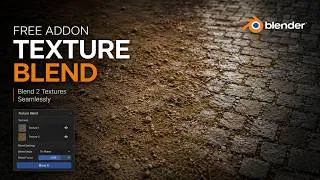 Thumbnail: This FREE Blender Addon Creates Perfect Texture Blends in Seconds