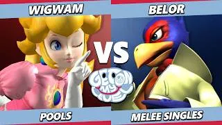 Thumbnail: GOML 2026 - Wigwam (Peach) Vs. Belor (Falco) Smash Melee - SSBM