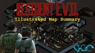 Thumbnail: RESIDENT EVIL REMAKE Illustrated Map Walkthrough