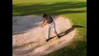Thumbnail: 2 Minute Golf Lesson: Face of Bunker Downhill