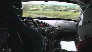 Thumbnail: 2004 Ulster Rally in-car with Gwyndaf Evans - SS12 Deers Leap
