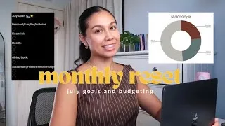 Thumbnail: getting my life together for July ✨ monthly reset, goals, & budgeting