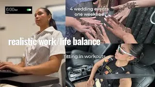 Thumbnail: chaotic work week in my life: 7am-5 job, 4 wedding events, & fititng in the gym