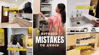 Thumbnail: Modular Kitchen Design Mistakes to Avoid | Real Experience, Materials, Storage & Electrical Planning