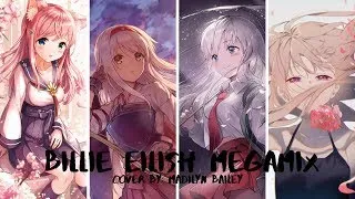 Thumbnail: Nightcore - Billie Eilish Megamix (Lyrics)
