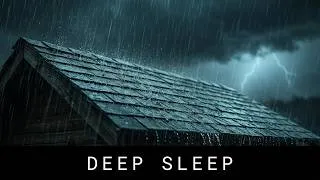 Thumbnail: 4K Nature Relaxation Film | 1 HOUR Heavy Rain and Thunder Sounds on Roof for Deep Sleep (No Music)