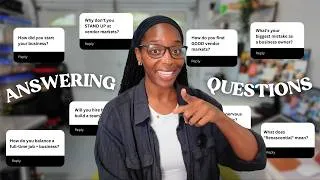 Thumbnail: You asked, I answered! Let's chat about business, life, vendor markets, + more! | Studio Vlog 47