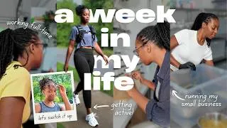 Thumbnail: A realistic work week in my life: 9-5, small business, + actually taking care of myself | Vlog 045