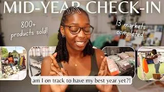 Thumbnail: Mid-year recap: my biggest wins, challenges, and what's next for my small business 🥳