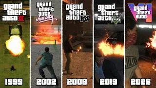 Thumbnail: Molotov vs Car: GTA 2 to GTA 6 Physics Evolution (1999–2026)