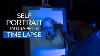 Thumbnail: Self Portrait in Graphite - Time Lapse