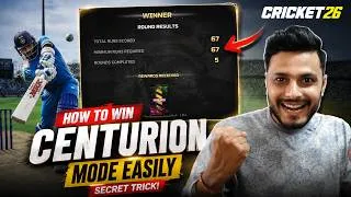 Thumbnail: Centurion Mode Strategy EVERYONE Gets Wrong! Cricket 26 Secret Revealed! 🔥