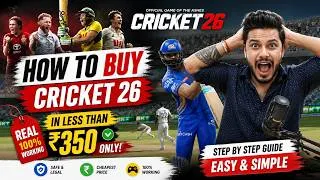 Thumbnail: ₹350 Mein Cricket 26 — Full TutorialSaste Mein Game Lena Seekho! 🔥