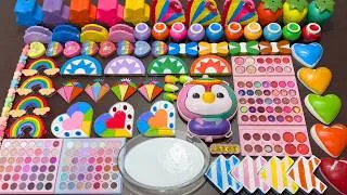 Thumbnail: RELAXING SLIME WITH CLAY VS MAKEUP VS GLITTER ! Mixing Random Things Into Slime