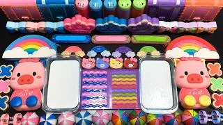 Thumbnail: RELAXING SLIME WITH CLAY VS MAKEUP VS GLITTER ! Mixing Random Things Into Slime