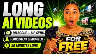 Thumbnail: STOP PAYING! FREE Unlimited LONG AI Video Generator (Lip Sync + Dialogue, No Watermark) NOT GROK AI