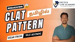 Thumbnail: CLAT Pattern | Explained | @VictusLawAcademy-CLATCoaching #clat2026 #tamilnadu
