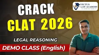 Thumbnail: CLAT Legal Reasoning | Demo Class | English #clat2026 @VictusLawAcademy-CLATCoaching