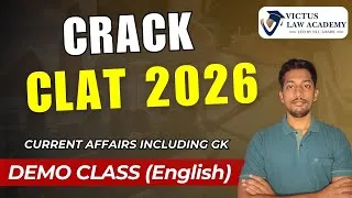 Thumbnail: CLAT Current Affairs including GK |Demo Class| English #clat2026 @VictusLawAcademy-CLATCoaching