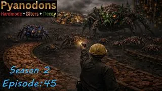 Thumbnail: Factorio's Pyanodons Hard Mode, Biters, Spoilage S2 Ep45: More coal gas.