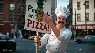 Thumbnail: Pineapple. On the PIZZA. Madonna mia! - videoAIpro